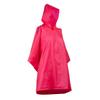 Totes Kids Rain Poncho Reusable, Compact & Travel-Friendly, Pullover Hood, Easy Snap, Lightweight, Pink view 1
