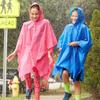 Totes Kids Rain Poncho Reusable, Compact & Travel-Friendly, Pullover Hood, Easy Snap, Lightweight, Pink view 2