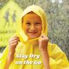 Totes Kids Rain Poncho Reusable, Compact & Travel-Friendly, Pullover Hood, Easy Snap, Lightweight, Pink view 3