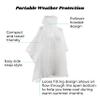 Totes Kids Rain Poncho Reusable, Compact & Travel-Friendly, Pullover Hood, Easy Snap, Lightweight, Pink view 4
