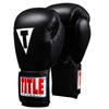 Title Classic Leather Elastic Training Gloves 2.0, Black, 18 oz view 1