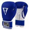 Title Pro Style Leather Training Gloves 3.0, Blue/White, 16 oz view 1