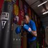 Title Classic Leather Lace Training Gloves 2.0, Blue, 18 oz view 4