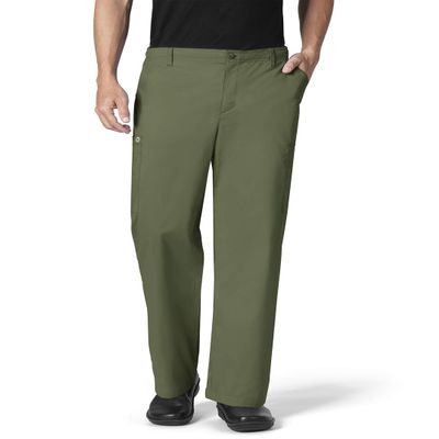 WonderWink Men's Cargo Pant, olive, 3X-Large Short