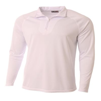 A4 Mens Daily 1/4 Zip, 2XL, White