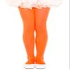 Girls Opaque Tights Pantyhose - Orange - L view 1