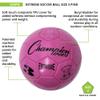 Champion Sports Extreme Series Soccer Ball, Size 3 - Youth League, All Weather, Soft Touch, Maximum Air Retention - Kick Balls for Kids Under 8 - Competitive and Recreational Futbol Games, Pink view 4