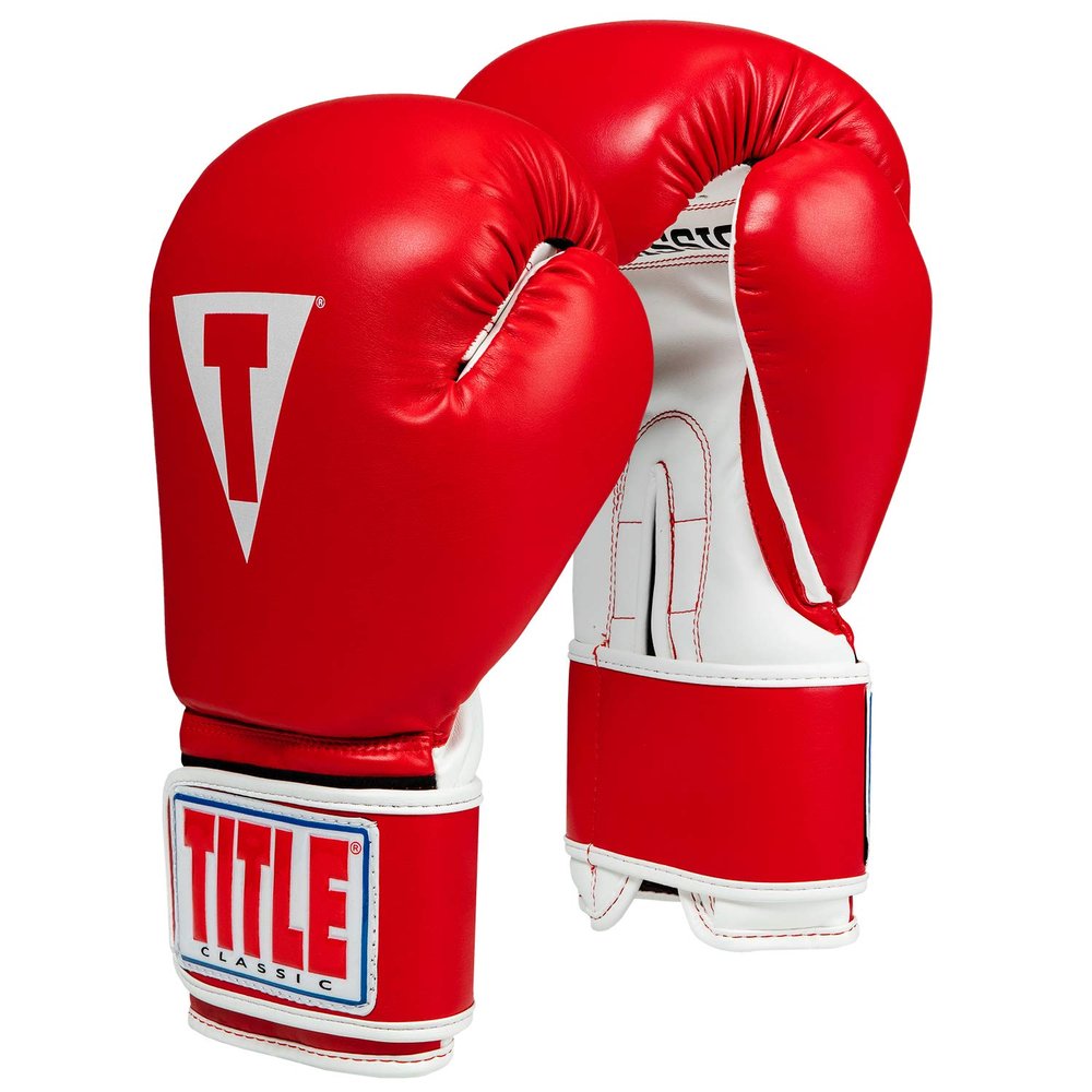 Title Classic Pro Style Training Gloves 3.0, Red/White, 8 oz