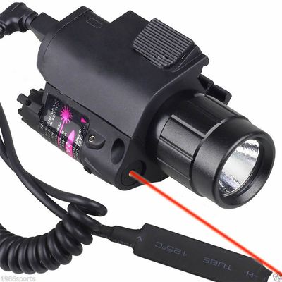 HIGOO Tactical Red Laser Dot Sight + 200 Lumen Flashlight Combo with 20mm Weaver Picatinny Rail Mount for Pistol Handgun