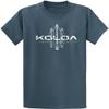 Koloa Surf Vintage Surfboards Logo Heavyweight Cotton T-Shirt-2XL-Steel Blue/w view 1