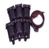 WARCRAFT EXPORTS WWII German K98 Triple Ammo Leather Pouch Set (Repro) - (Free K98 Sling) (BLACK) view 1