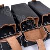 WARCRAFT EXPORTS WWII German K98 Triple Ammo Leather Pouch Set (Repro) - (Free K98 Sling) (BLACK) view 4