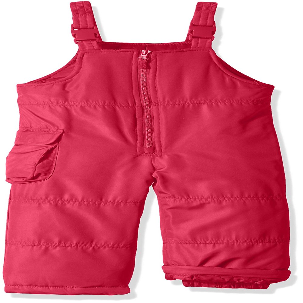 London Fog Girls' Classic Snow Bib Ski Snowsuit, Fusion Pink, 3T