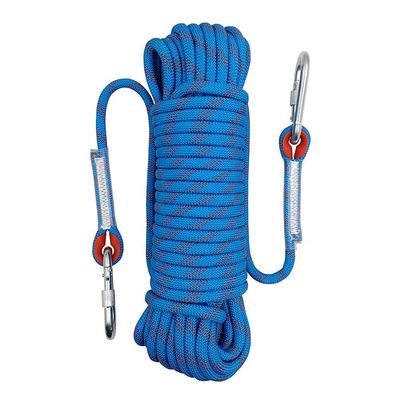 Aoneky 49ft 10mm Static Rope - Polyester Rope for Climbing, Rescue, Arborist Work, Camping & Towing, UV Resistan