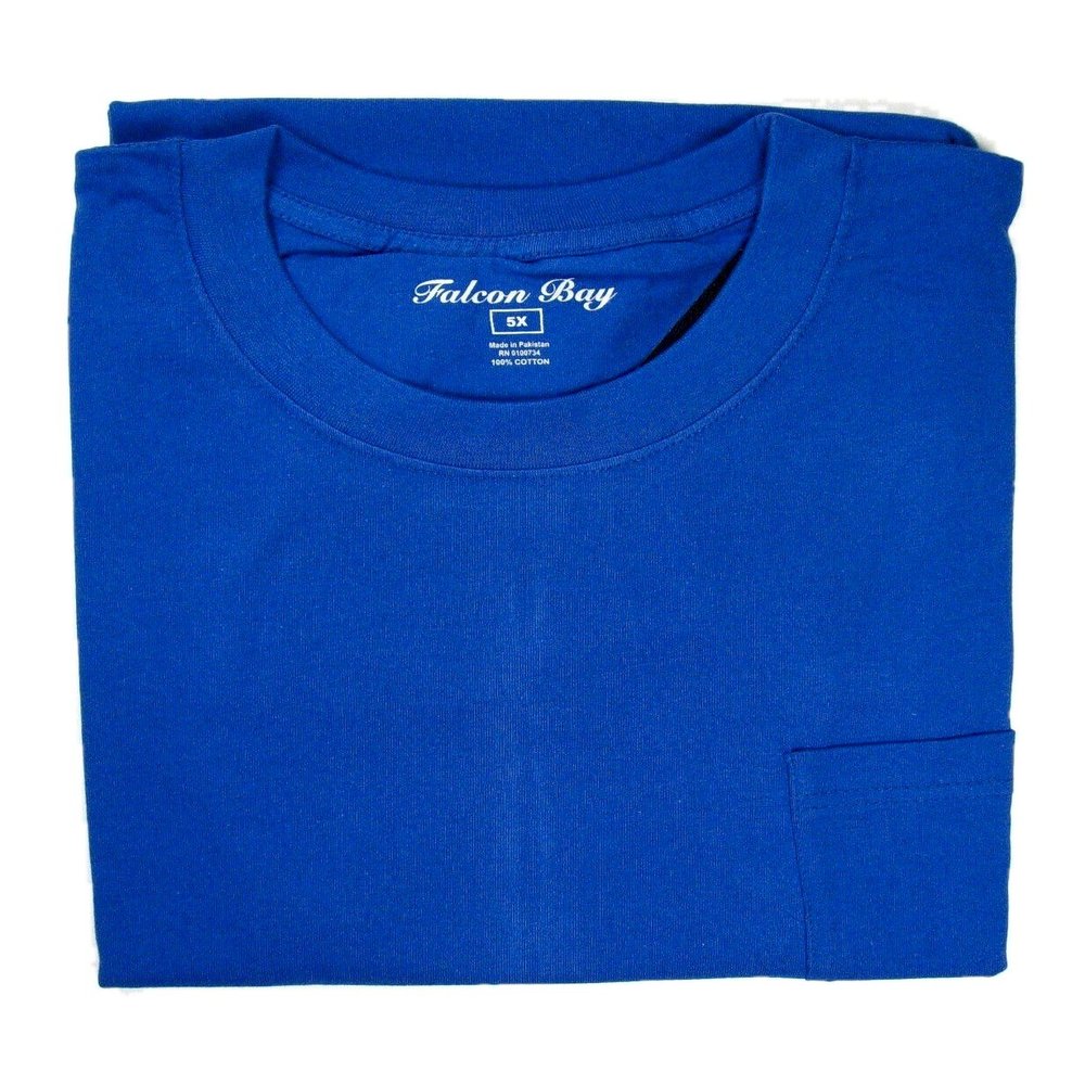 Falcon Bay 3540-17X Tagless Pocket Tee Royal 5X Tall