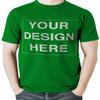 Costume Agent Custom Tshirts Design Your Own Text or Image Adult Unisex T-Shirt (Small, Green) view 1