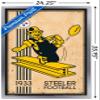 Trends International NFL Pittsburgh Steelers - Retro Logo 14 Wall Poster, 22.375" x 34", Silver Framed Version view 3