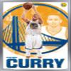 Trends International NBA Golden State Warriors - Stephen Curry 15 Wall Poster, 22.375" x 34", Silver Framed Version view 1