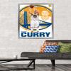 Trends International NBA Golden State Warriors - Stephen Curry 15 Wall Poster, 22.375" x 34", Silver Framed Version view 2