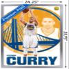 Trends International NBA Golden State Warriors - Stephen Curry 15 Wall Poster, 22.375" x 34", Silver Framed Version view 3