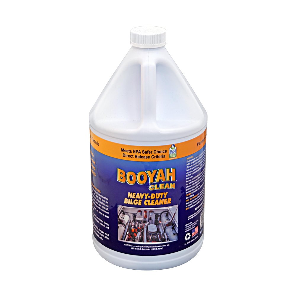 Booyah Clean Heavy-Duty Bilge Cleaner  Removes Hydrocarbons, Grime, Dirt, and Stains to Keep Bilge Clean and Odor Free  Meets EPA Safer Choice Direct Release Criteria