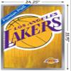 Trends International NBA Los Angeles Lakers - Logo 13 Wall Poster, 22.375" x 34", Silver Framed Version view 3