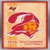 Trends International NFL Tampa Bay Buccaneers - Retro Logo 14 Wall Poster, 22.375" x 34", Silver Framed Version view 1