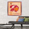 Trends International NFL Tampa Bay Buccaneers - Retro Logo 14 Wall Poster, 22.375" x 34", Silver Framed Version view 2