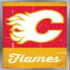 Trends International NHL Calgary Flames - Retro Logo 13 Wall Poster, 22.375" x 34", Silver Framed Version view 1