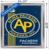 Trends International NFL Green Bay Packers - Retro Logo 14 Wall Poster, 22.375" x 34", Silver Framed Version view 3