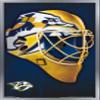 Trends International NHL Nashville Predators - Mask 16 Wall Poster, 22.375" x 34", Silver Framed Version view 1