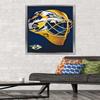 Trends International NHL Nashville Predators - Mask 16 Wall Poster, 22.375" x 34", Silver Framed Version view 2