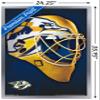 Trends International NHL Nashville Predators - Mask 16 Wall Poster, 22.375" x 34", Silver Framed Version view 3