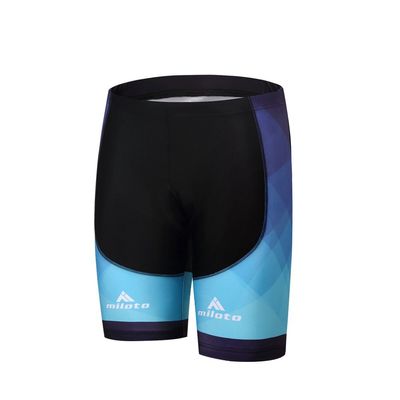 Uriah Men's Cycling Shorts 3D Coolmax Gel Padded Gradient Blue Size XL(CN)