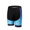 Uriah Men's Cycling Shorts 3D Coolmax Gel Padded Gradient Blue Size XL(CN) view 1