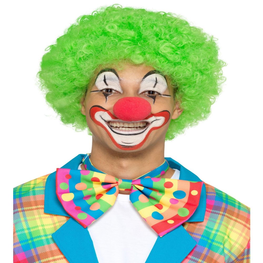 Smiffy's 40085 Big Top Clown Bowtie, Unisex-Adult, Neon, One Size