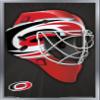 Trends International NHL Carolina Hurricanes - Mask 16 Wall Poster, 22.375" x 34", Silver Framed Version view 1