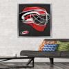Trends International NHL Carolina Hurricanes - Mask 16 Wall Poster, 22.375" x 34", Silver Framed Version view 2