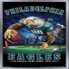 Trends International NFL Philadelphia Eagles - End Zone 17 Wall Poster, 22.375" x 34", Silver Framed Version view 1