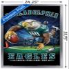 Trends International NFL Philadelphia Eagles - End Zone 17 Wall Poster, 22.375" x 34", Silver Framed Version view 3