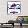 Trends International NHL Colorado Avalanche - Logo 17 Wall Poster, 22.375" x 34", Silver Framed Version view 2
