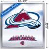 Trends International NHL Colorado Avalanche - Logo 17 Wall Poster, 22.375" x 34", Silver Framed Version view 3