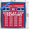 Trends International NHL Montreal Canadiens Champions 13 Wall Poster, 22.375" x 34", Silver Framed Version view 3