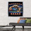 Trends International NFL Chicago Bears - End Zone 17 Wall Poster, 22.375" x 34", Silver Framed Version view 2