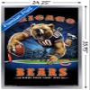 Trends International NFL Chicago Bears - End Zone 17 Wall Poster, 22.375" x 34", Silver Framed Version view 3