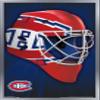 Trends International NHL Montreal Canadiens - Mask 16 Wall Poster, 22.375" x 34", Silver Framed Version view 1