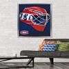 Trends International NHL Montreal Canadiens - Mask 16 Wall Poster, 22.375" x 34", Silver Framed Version view 2