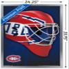 Trends International NHL Montreal Canadiens - Mask 16 Wall Poster, 22.375" x 34", Silver Framed Version view 3