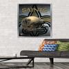 Trends International NFL New Orleans Saints - Helmet 16 Wall Poster, 22.375" x 34", Silver Framed Version view 2