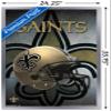 Trends International NFL New Orleans Saints - Helmet 16 Wall Poster, 22.375" x 34", Silver Framed Version view 3